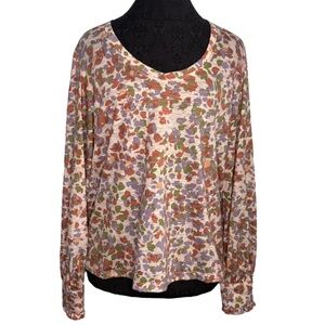 Democracy Long Sleeve Floral Blouse